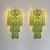 Graniglia Green “Conchiglie” Murano Glass Gold Wall Sconce by Simoeng Lot of 4 For Sale - Image 10 of 10