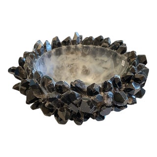 Kathryn McCoy Black Quartz Medium Classic Bowl For Sale
