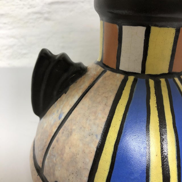 Beige Mexico Series Table Lamp by Antoine Dubois for Mons Pottery, 1925 For Sale - Image 8 of 11
