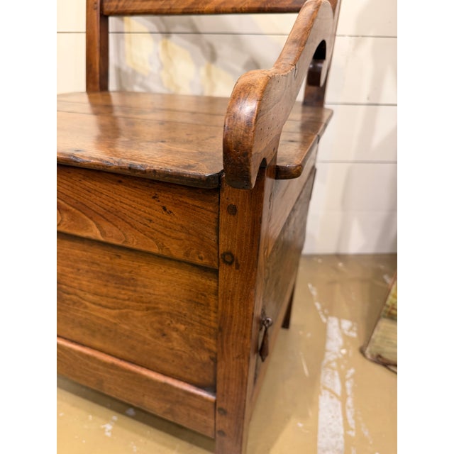 19th Century French Chimney Bench "Banc De Chimney" For Sale - Image 12 of 14