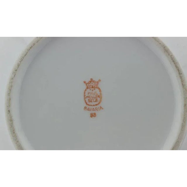 White Porcelain Covered Serving Dish With Gilt Handles For Sale - Image 8 of 10