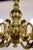 Spanish Mid-Century Brass Six Arm Chandelier For Sale - Image 4 of 12