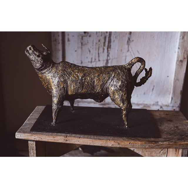 Metal Ivan Cattaneo, Mooing Bull Bull, 1990s, Bronze For Sale - Image 7 of 9