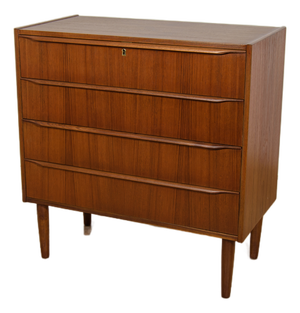 Mid-Century Teak Dresser with Dressing Table, Denmark, 1960s