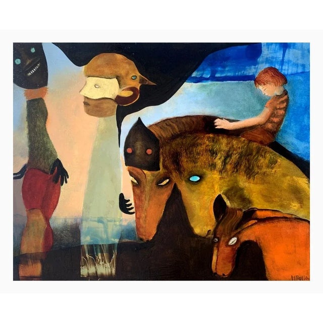Early 21st Century Monika Rossa, A Journey, Oil on Board For Sale - Image 5 of 5
