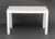 Contemporary Modern White Lacquered Parson's Desk For Sale - Image 3 of 7