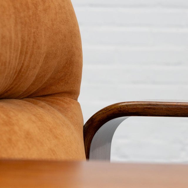 1970s Vintage Italian Chair in Chenille, 1970s For Sale - Image 5 of 18