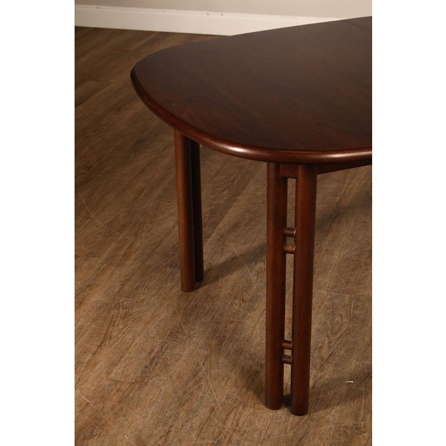 Brown Danish Modern Rosewood Extension Dining Table With Two Leaves By Boltinge For Sale - Image 8 of 18