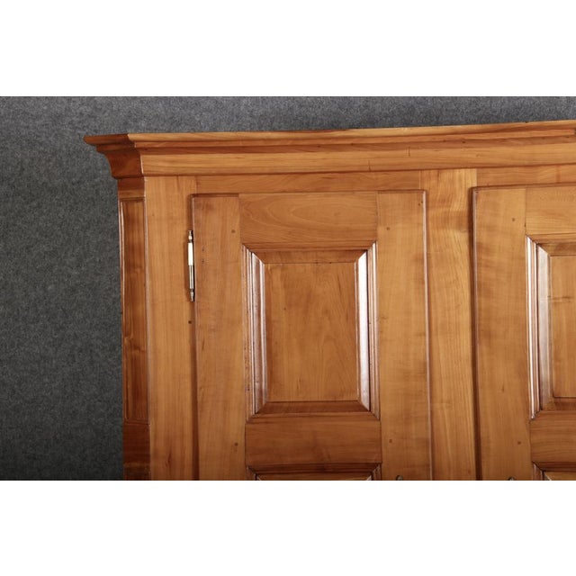 Antique Biedermeier Cabinet in Cherry, 1800s For Sale - Image 9 of 18