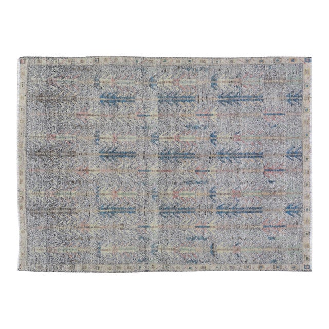 Moroccan Hand Knotted Wool Rug, 5'10"x8' For Sale