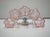 Murano Pink/Rose 5 Rose/Pink Glass Tube Wall Sconces - a Pair For Sale - Image 10 of 11