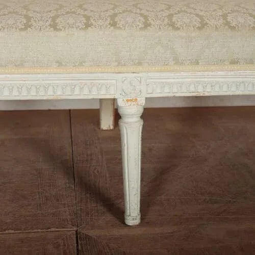 Antique Swedish Carved Bench, 1800s For Sale - Image 6 of 17