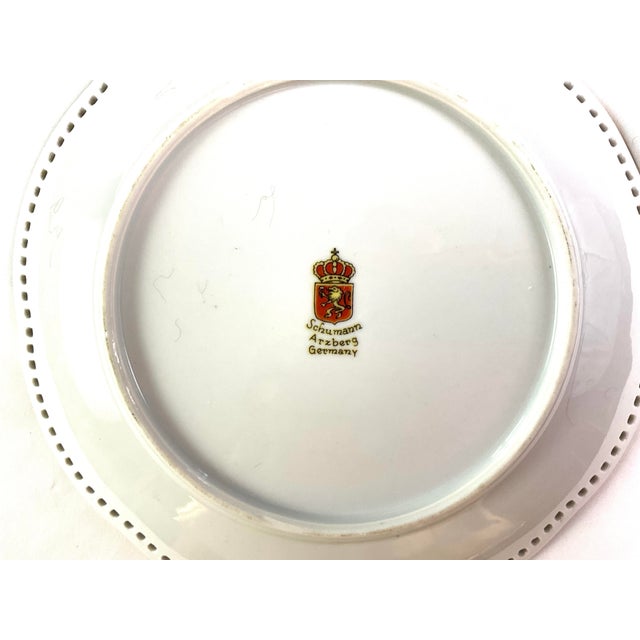 Schumann,Arzberg Germany-dessert/salad plates Set of three Made of porcelain with hand painted fruit clusters in the...