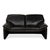Two-Seater Black Sofa in Leather from Laauser For Sale - Image 14 of 14