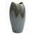 Vintage German Mid-Century Modern Gray and Gold Ceramic Vase For Sale