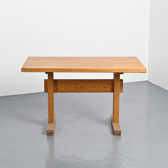 Pine Dining Table for Les Arcs, France, 1970s For Sale - Image 13 of 13