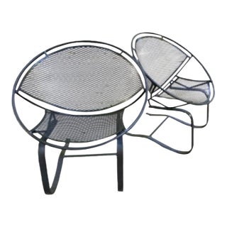 Tempestini Radar Cantilever Rocking Chairs - A Pair For Sale