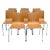 1960s Industrial Molded Plywood Dining Chairs - Set of 8 For Sale