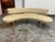 Design Plus Gallery presents a Vladimir Kagan Style Mid-Century Modern Floating Curved Sofa. This sculptural sofa...