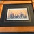 2 prints on paper approximately 3.5 x 5.5 overall size with fancy mat & finished corner frame are approximately 10 x 12