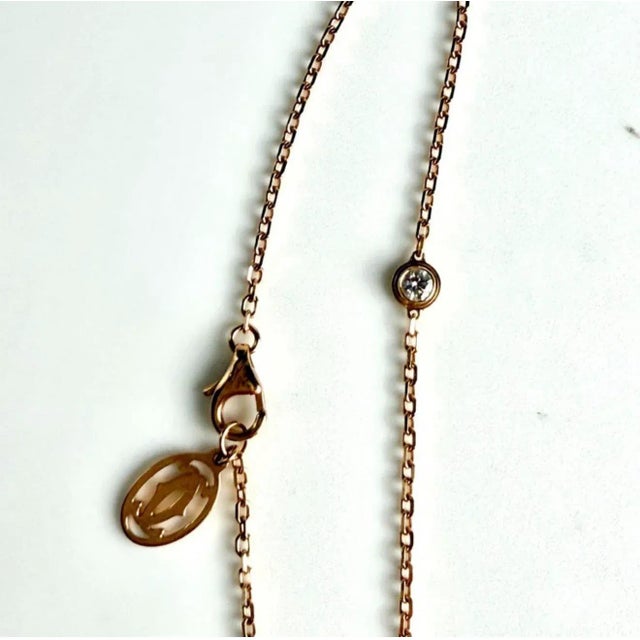 Vintage Cartier D’Amour 18k Rose Gold Diamond Bracelet For Sale - Image 9 of 10