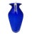 Impressive 14-inch signed studio art glass vase by Steven Newell, executed in rich cobalt blue with a soft satin finish...