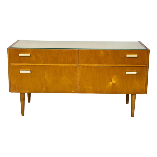 Mid-Century Lowboard with Drawers, 1960s For Sale