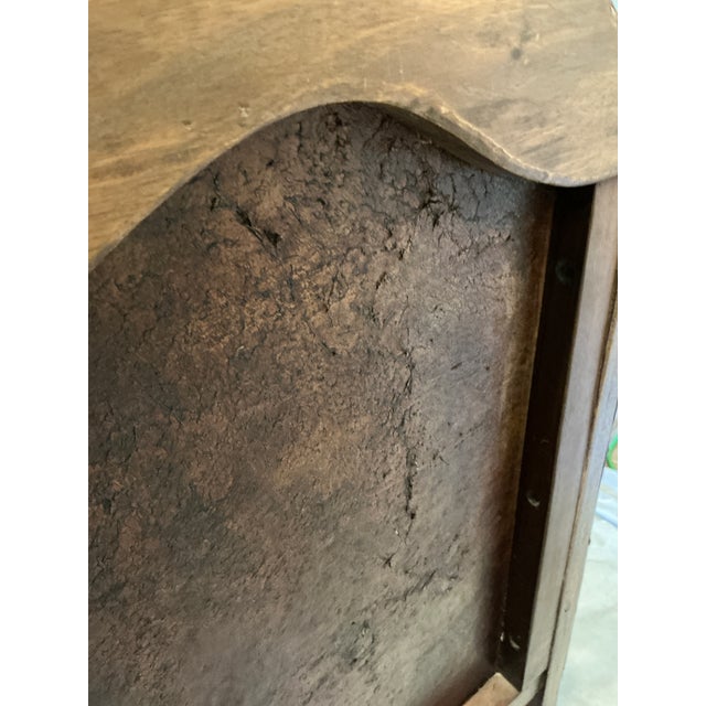 1950s Spanish Revival Tooled Leather Armchair With Barley Twist Legs For Sale - Image 12 of 18