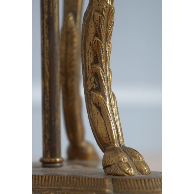Vintage Regency Bronze & Marble Table Lamps - Pair For Sale In Philadelphia - Image 6 of 12