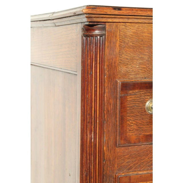 Brown Antique George III Style Oak Mule Chest For Sale - Image 8 of 16