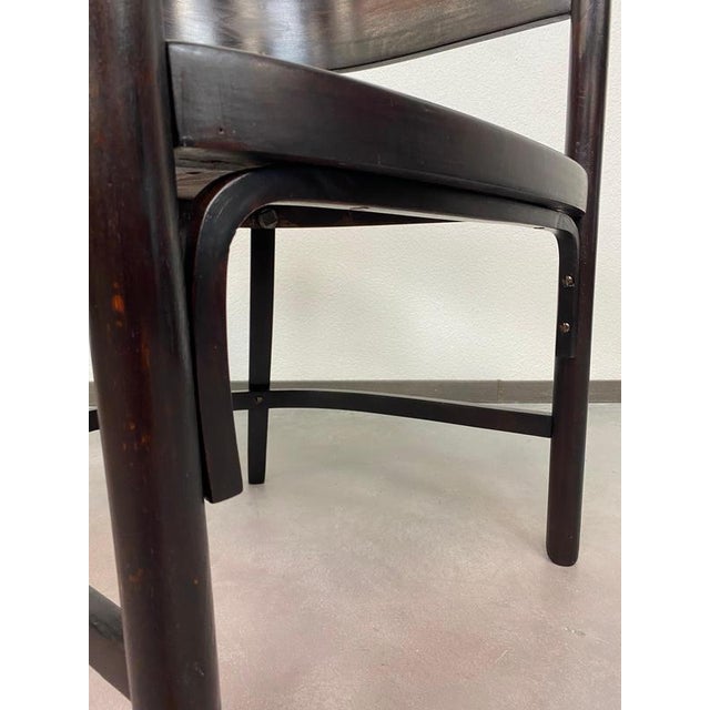 Black Large Secession No. 6549 Armchair attributed to Josef Hoffmann for Thonet, 1890s For Sale - Image 8 of 13