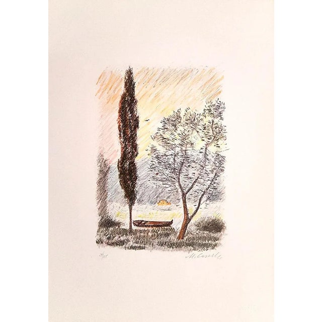 Landscapes - Six Lithographs by Michele Cascella - 1979 1979 For Sale - Image 3 of 7