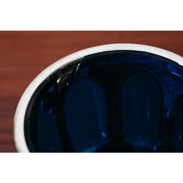 Large Royal Sheffield Collection Blue Service Jar, 1950s For Sale - Image 12 of 15