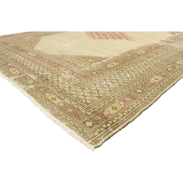 English Late 19th Century Antique Persian Khorassan Rug, 09'10 X 12'07 For Sale - Image 3 of 13