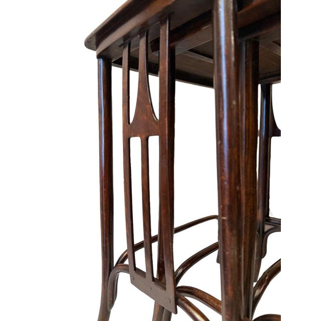 Antique Secessionist Austrian Bentwood Nesting Tables by J&J Kohn, 1900s, Set of 4 For Sale - Image 3 of 18