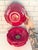 Ambiance Collections Fleur Rouge by Nanette Vacher Red Poppy Figural Set of 5 Bowls For Sale - Image 4 of 4