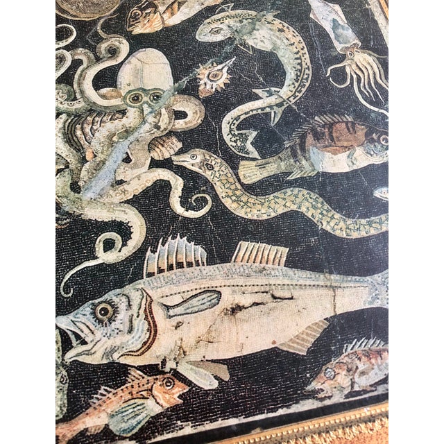 Italian Sea Creature Roman Mosaic Florentine Wall Panel For Sale - Image 4 of 12