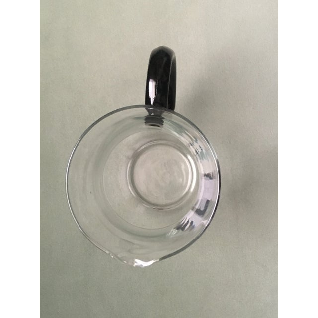 Vintage French Black & Pink Floral Cocktail Set - 7 Pieces For Sale - Image 9 of 13