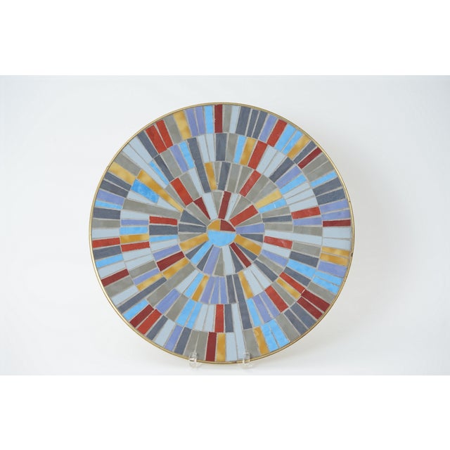 Mid-Century Mosaic Wall Plate by R. Zimmermann for Ritter, 1950s For Sale - Image 11 of 11