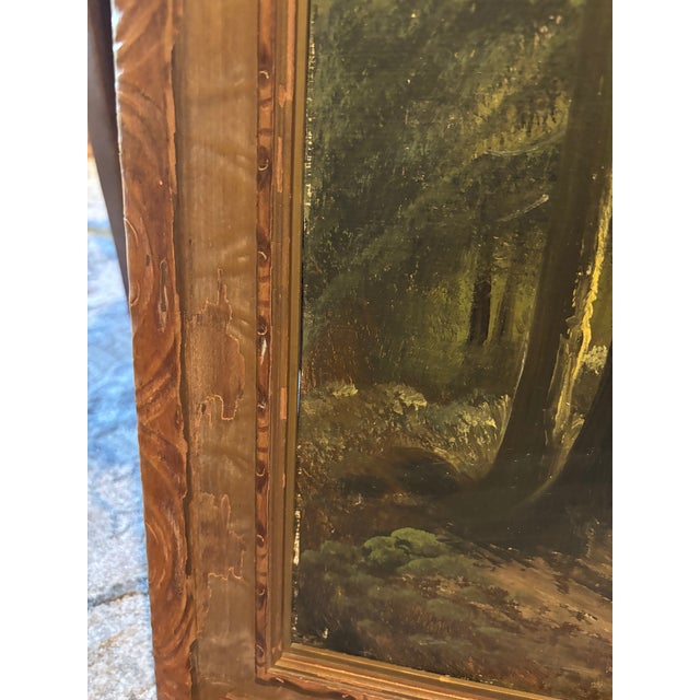 Antique 19th-Century Tonalist Landscape Painting in Original Frame, Circa 1880s For Sale - Image 9 of 14