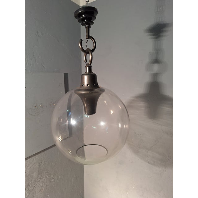 Boccia LS10 Pendant Lamp with Small Clear Glass Sphere by Luigi Caccia Dominioni for Azucena, 1970s, in Very Good...