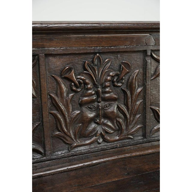 18th Century Italian Hall Bench with Wood Carvings For Sale - Image 10 of 14