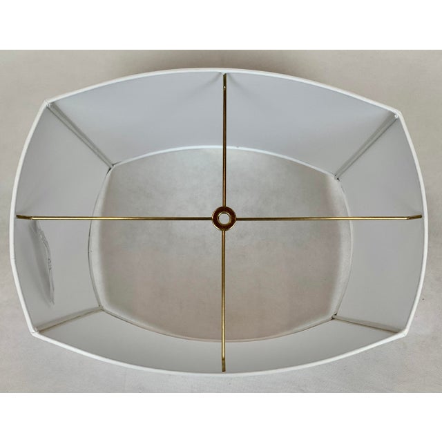 Egyptian Revival Carved Wood Faux Finish Lamp in Reds & Blacks-1920s For Sale - Image 13 of 15