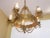 Vintage Gothic Renaissance Gold Gilt Five Arm Candelabra Chandelier For Sale In Los Angeles - Image 6 of 13
