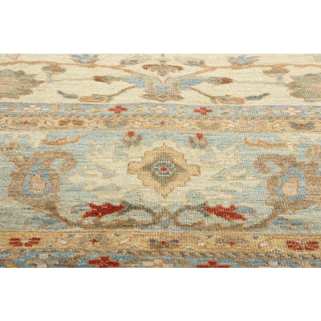 Early 21st Century Oversized Beige Persian Sultanabad Rug - 13'04 X 17'10 For Sale - Image 5 of 9