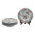 Antique Pink and Green Chinoiserie Georgian Hicks & Meigh Ironstone Bowls -Set of 8 For Sale