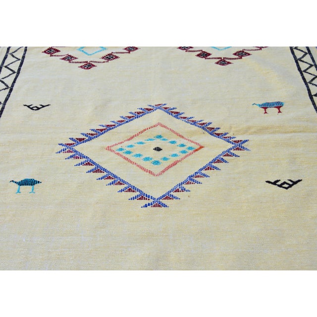 Late 20th Century Vintage Moroccan Rug - 6'6'' X 3'9'' For Sale - Image 4 of 5