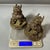 Late 20th Century Pair of Bronze Qilin Statues – 2.8" Mythical Beast Figures on Octagonal Bagua Bases For Sale - Image 5 of 8