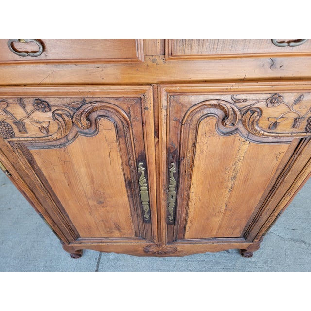 Brown Antique French Country Buffet Louis XV Early 19th Century For Sale - Image 8 of 18