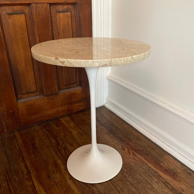 Knoll 1960s Vintage Tulip Style Round Table For Sale - Image 4 of 5